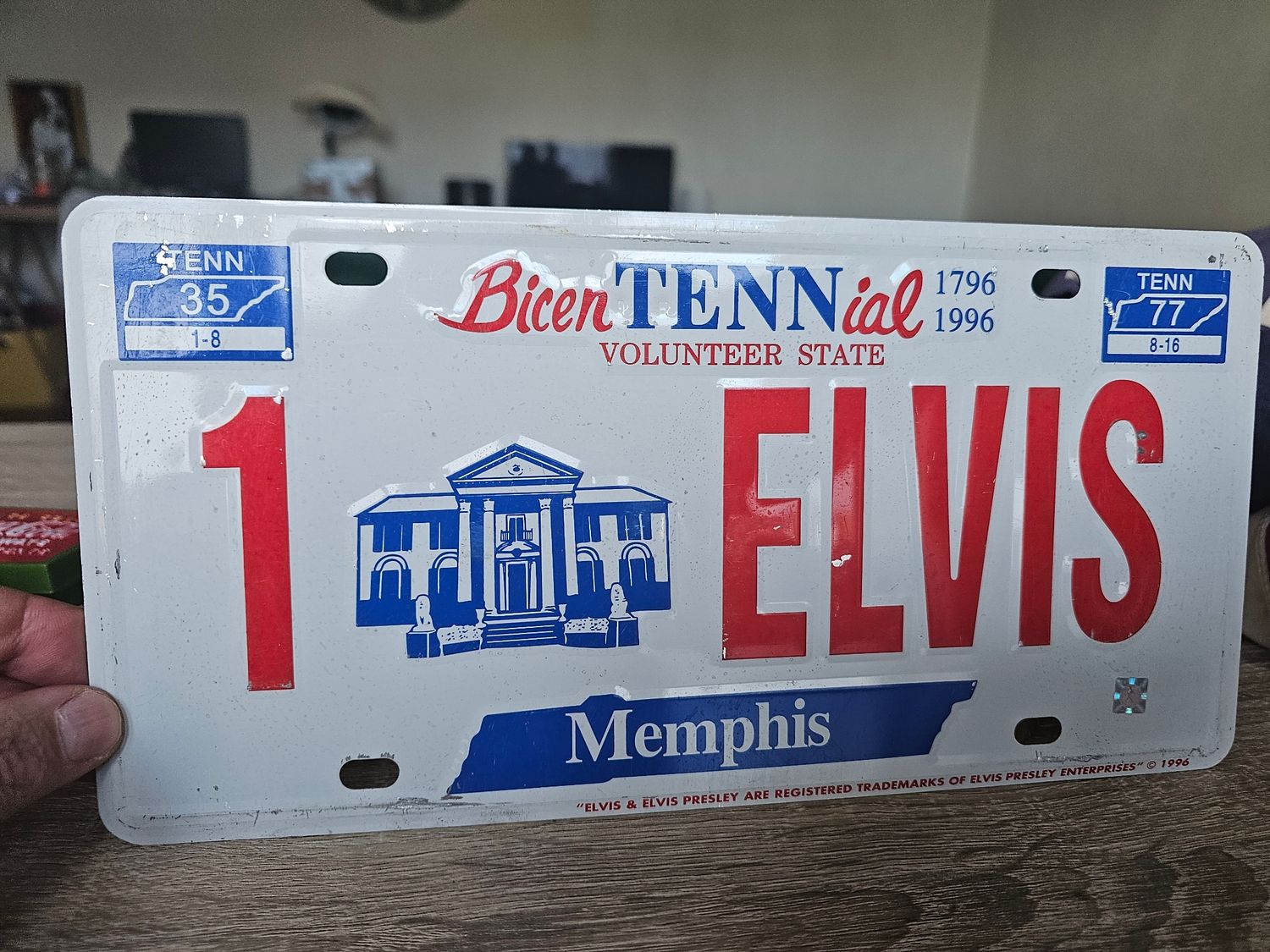 PLAQUE ELVIS POUR MICHÈLE 