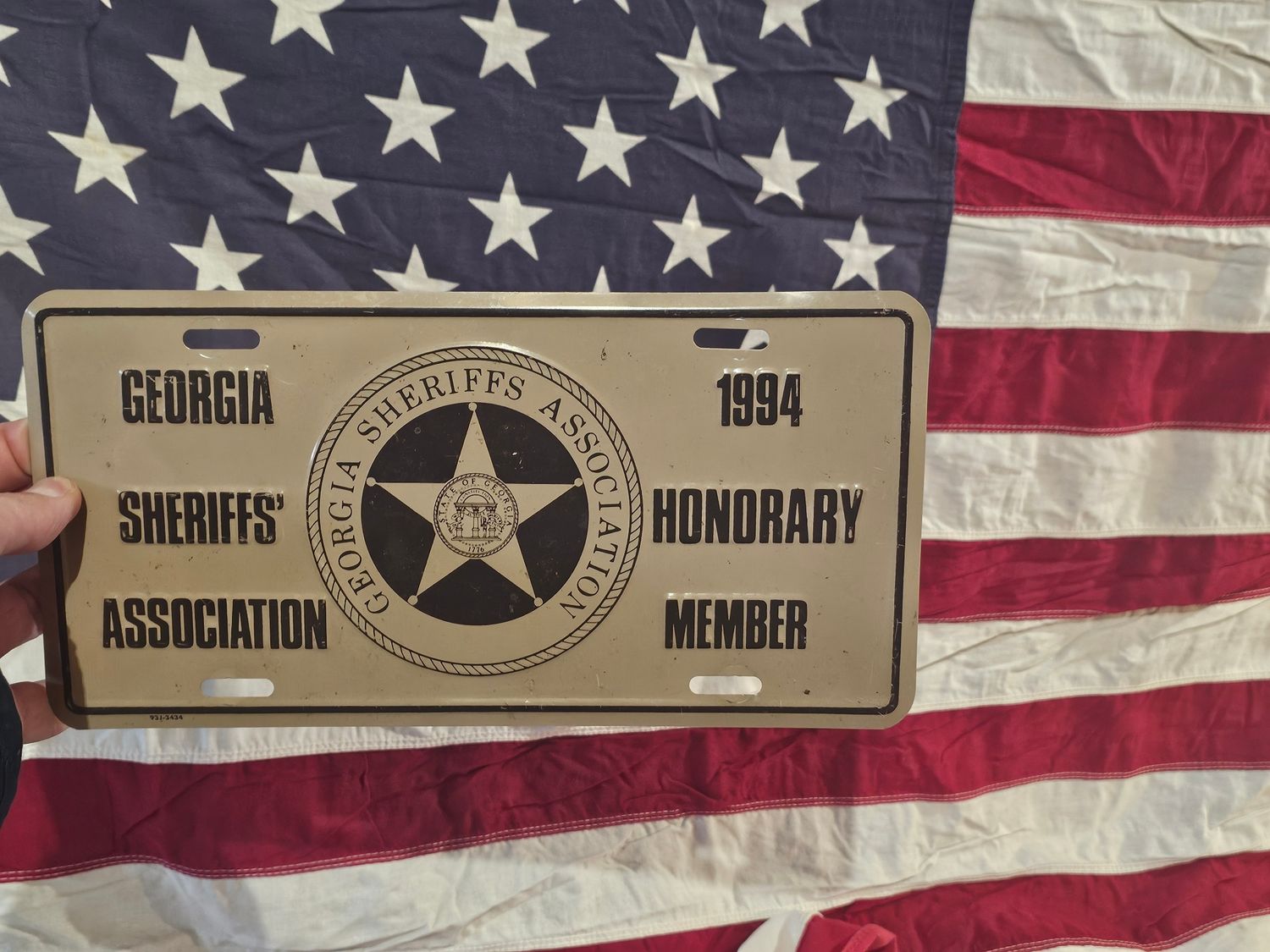 LOT PLAQUE + DRAPEAU