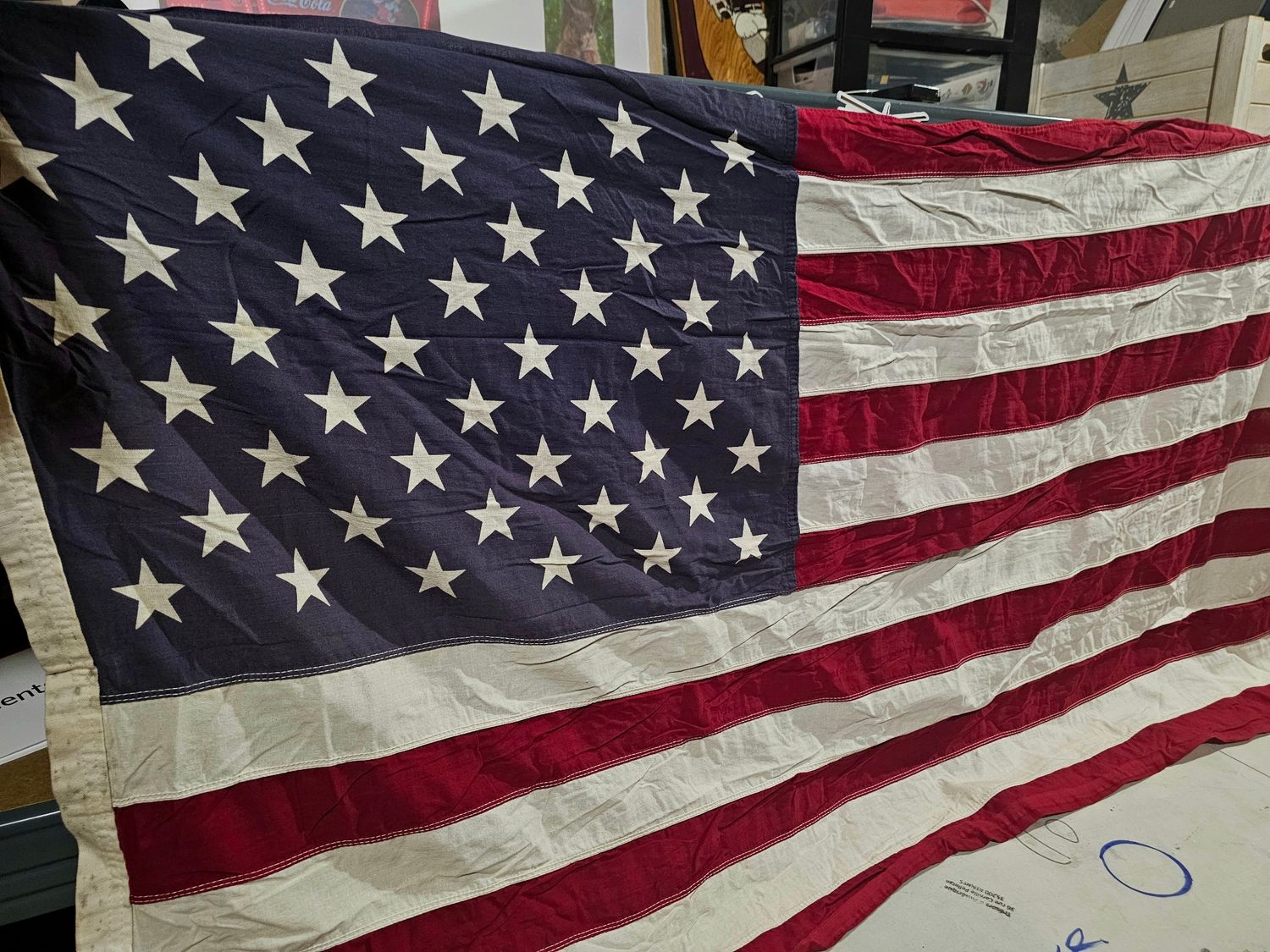 DRAPEAU D'UNE CASERNE DE POMPIER AMÉRICAIN