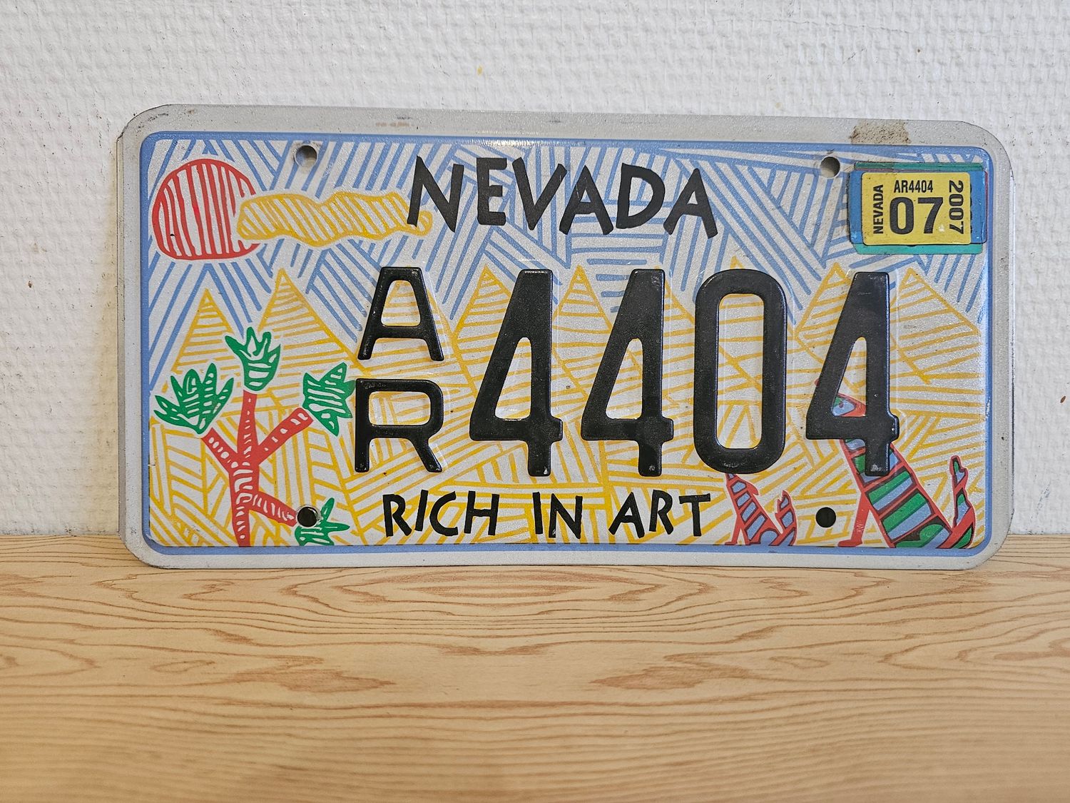 POUR JOHANNE  PLAQUE DU NEVADA