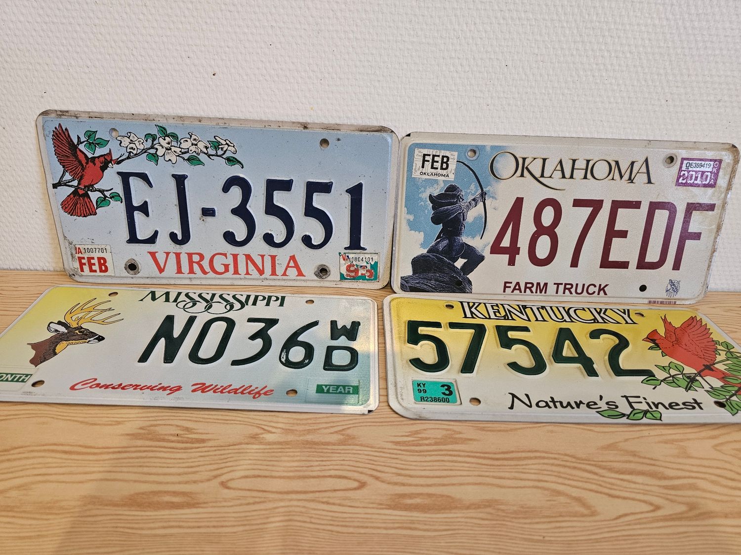 LOT DE 4 PLAQUES ( POUR AGNES)