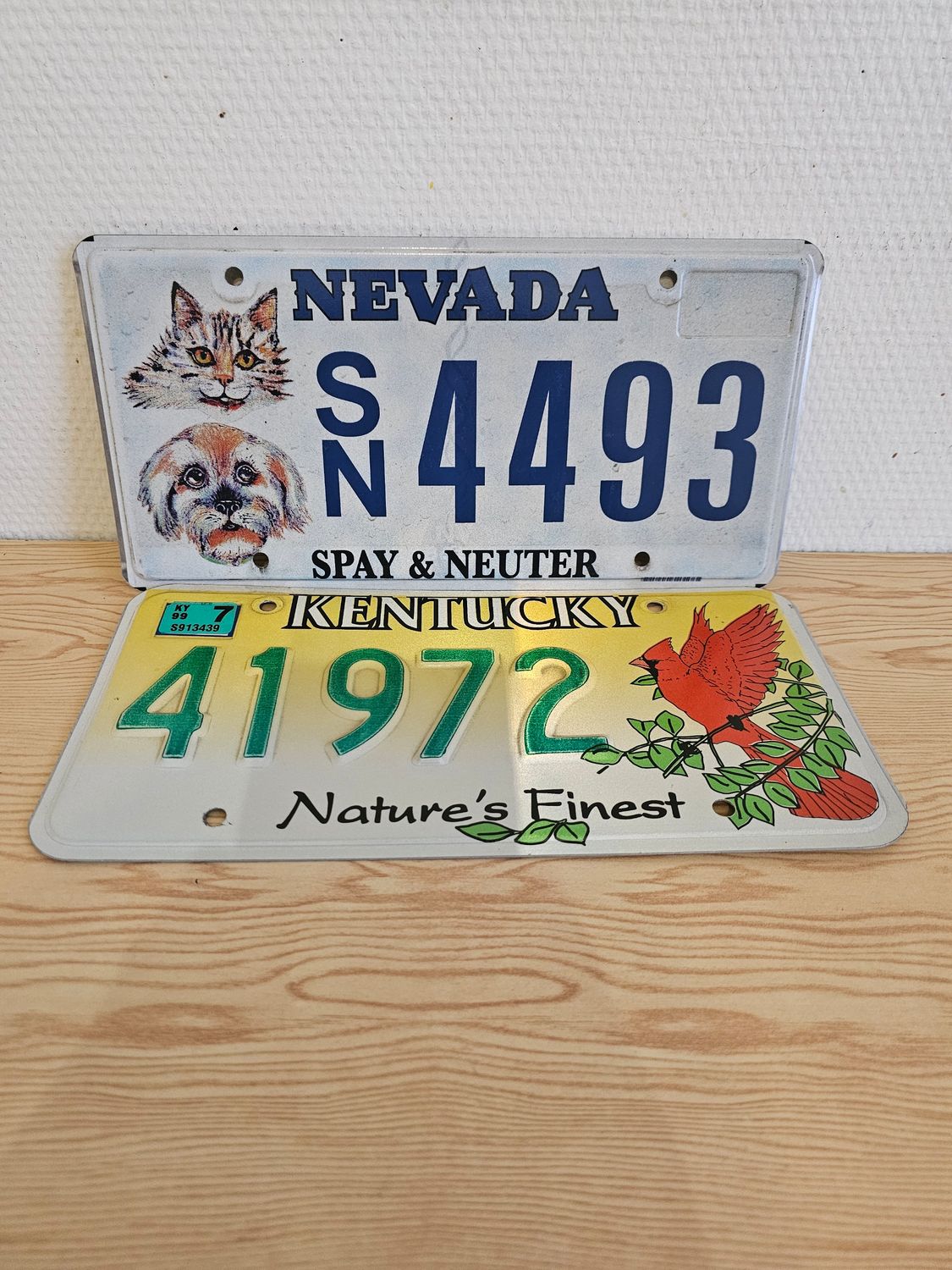 LOT DE 2 PLAQUES ( POUR MARTINE) ASH