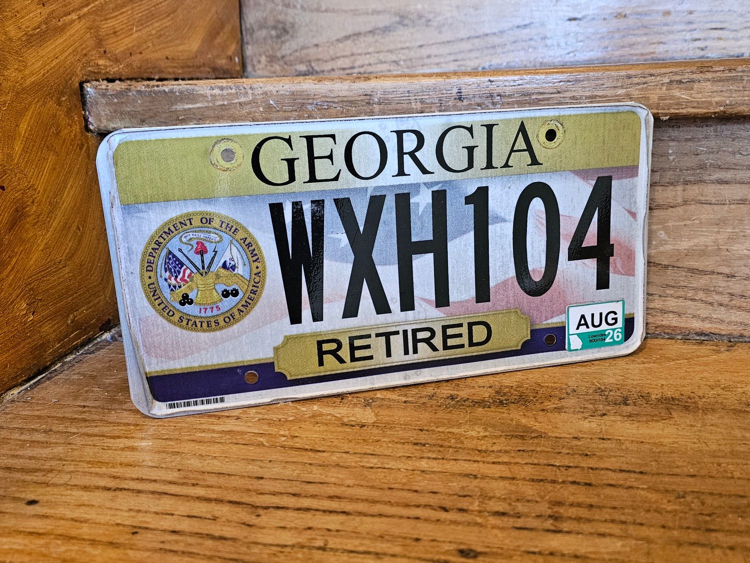 PLAQUE GÉORGIE ARMY