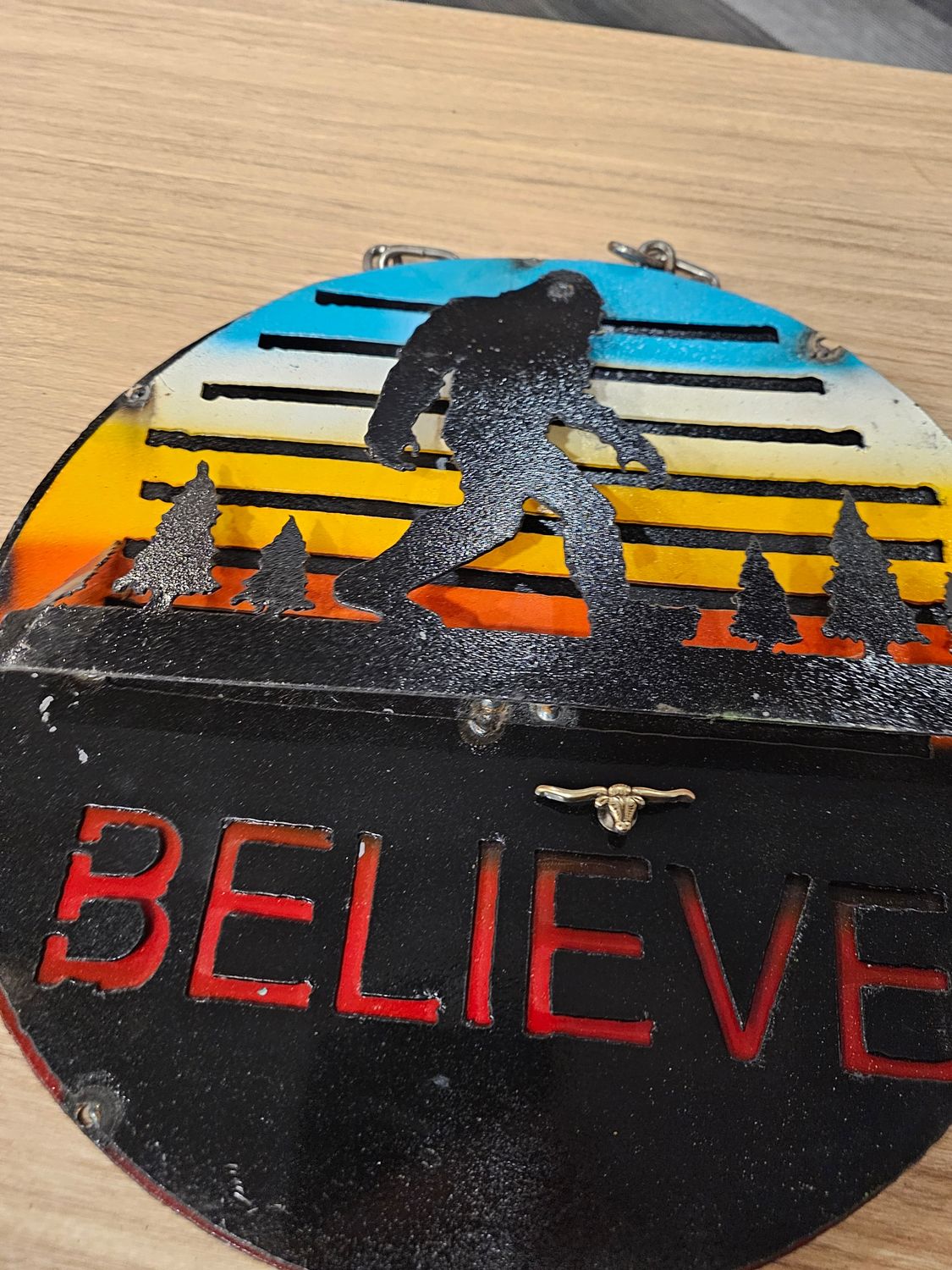 POUR NATACHA ( PLAQUE + PIN'S LONGHORN )