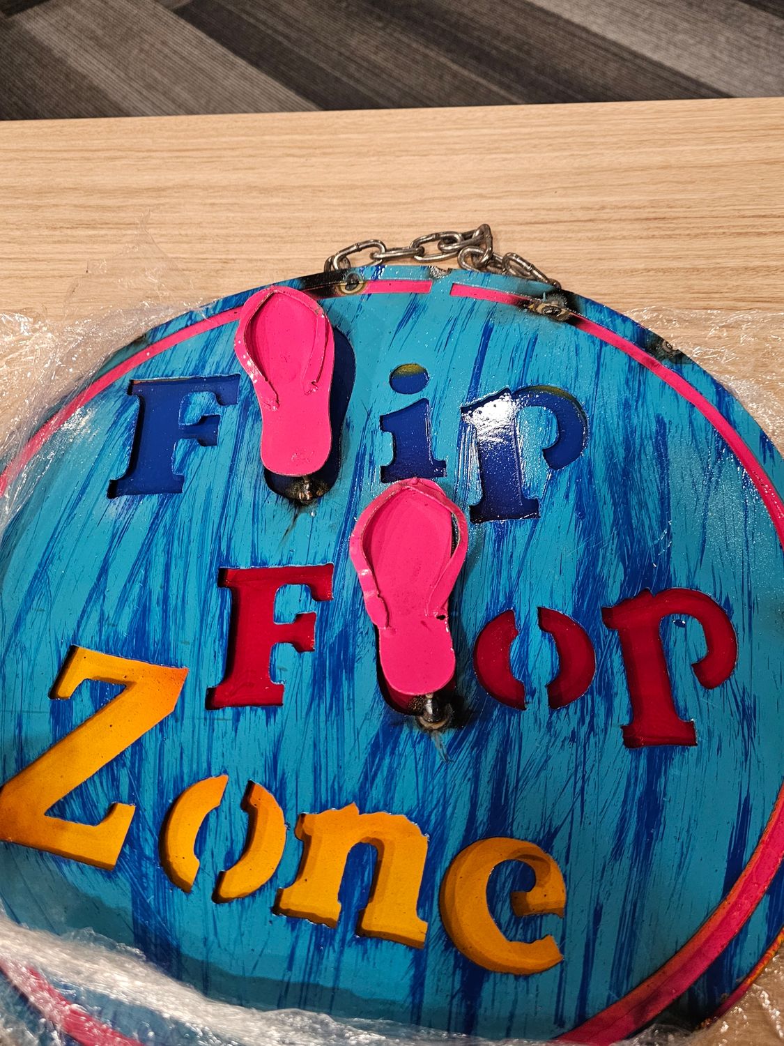 POUR ÉLISABETH  ( PLAQUE FLIP FLOP)