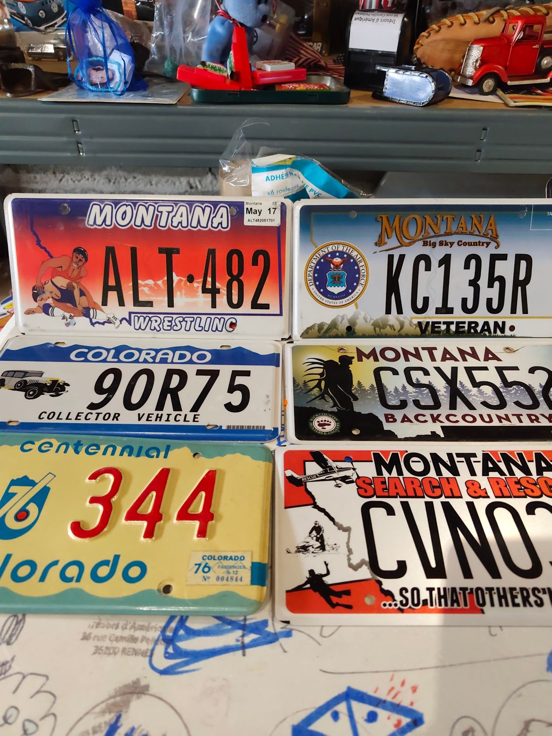 POUR LAURENCE ( 3 PLAQUES US)