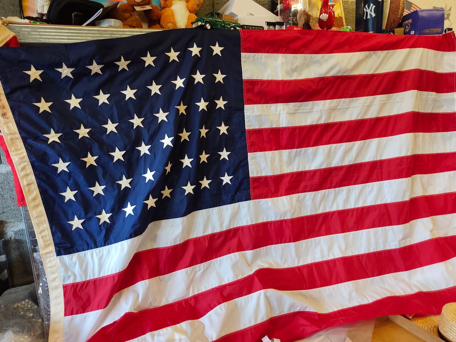 DRAPEAU US 48 ÉTOILES POUR VIRGINIE