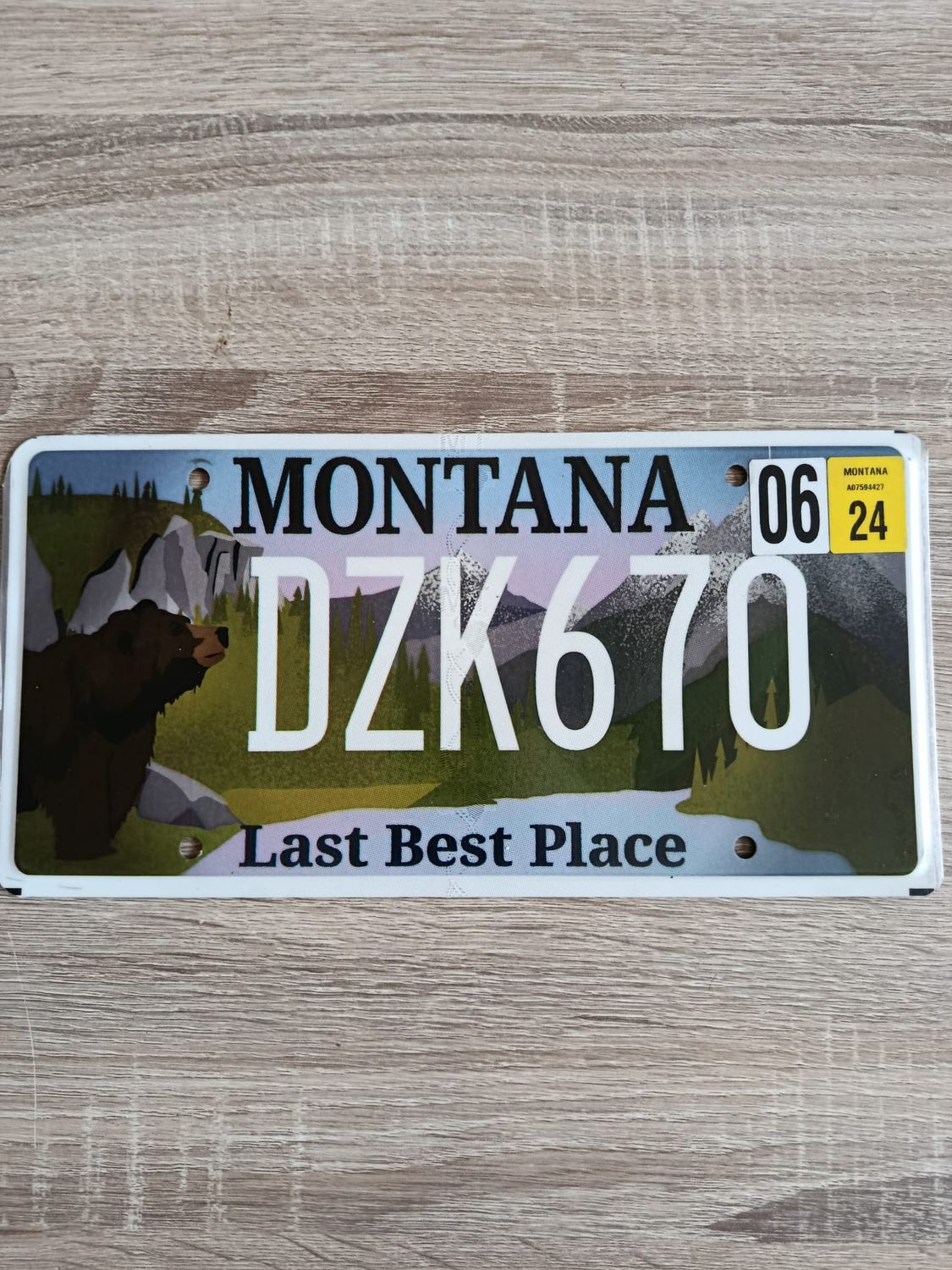 PLAQUE DU MONTANA