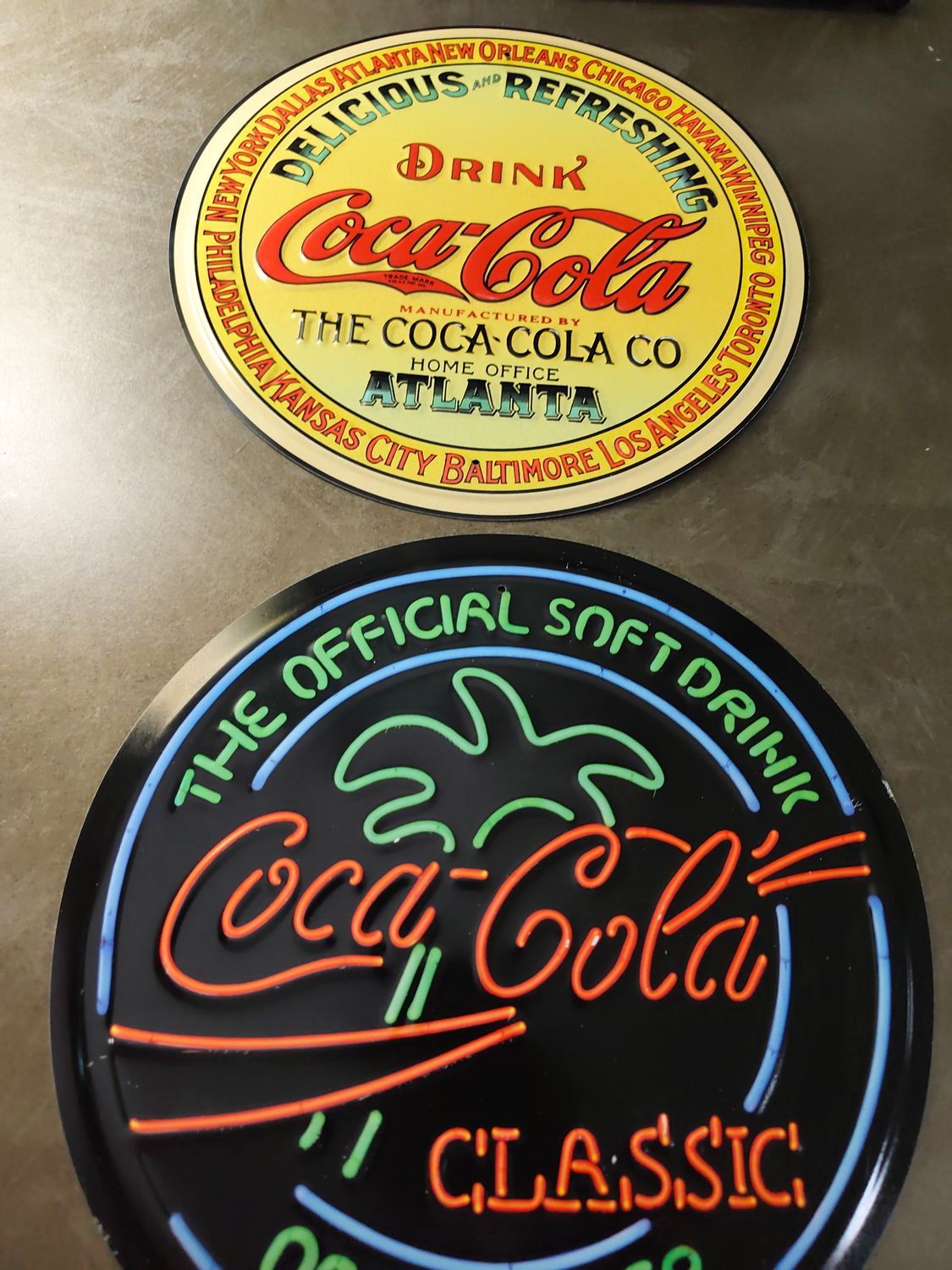 PLAQUE COCA-COLA POUR ALEX