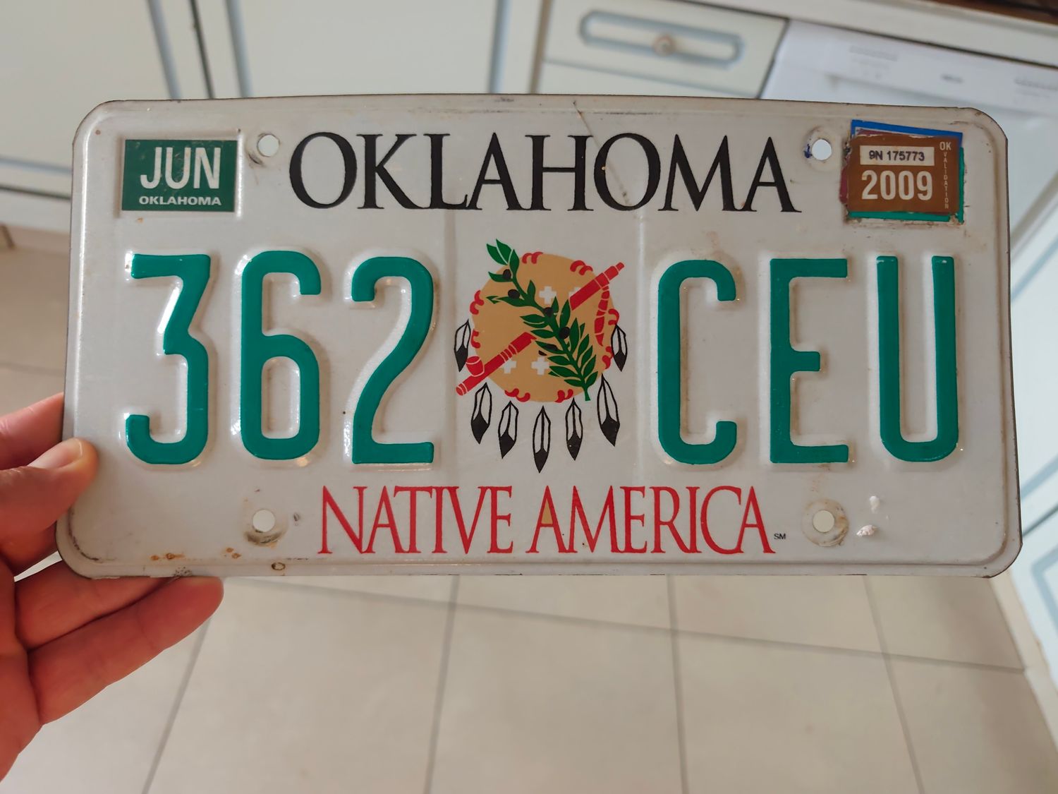 PLAQUE OKLAHOMA POUR OLIVIER