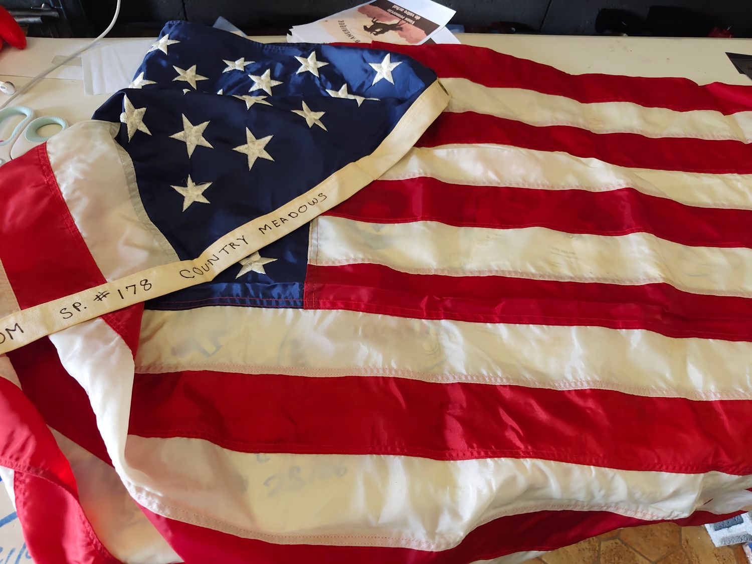 DRAPEAU US STOLEN POUR MARC