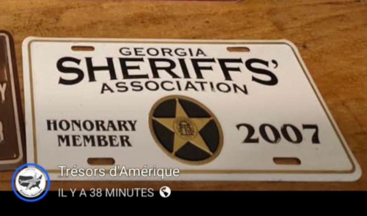 PLAQUE SHERIFFS ( POUR GUI CAP)