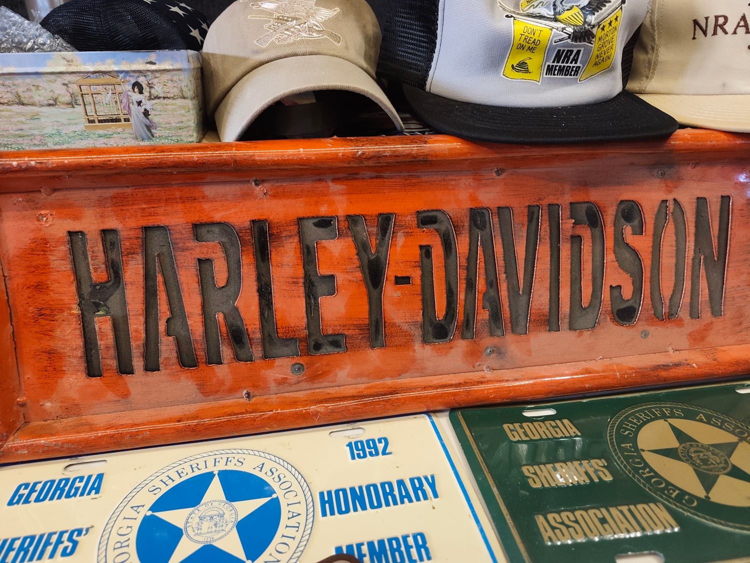 PLAQUE HARLEY POUR PASCAL