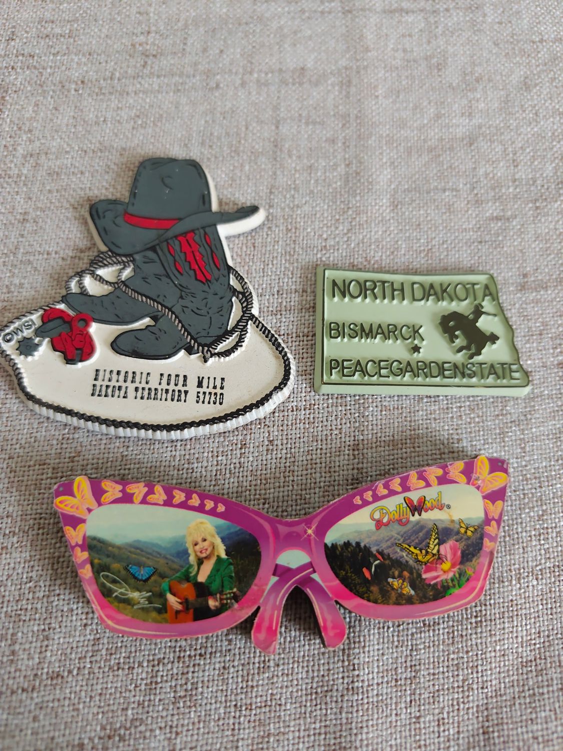 POUR CHRISTELLE LOT DE 3 MAGNETS