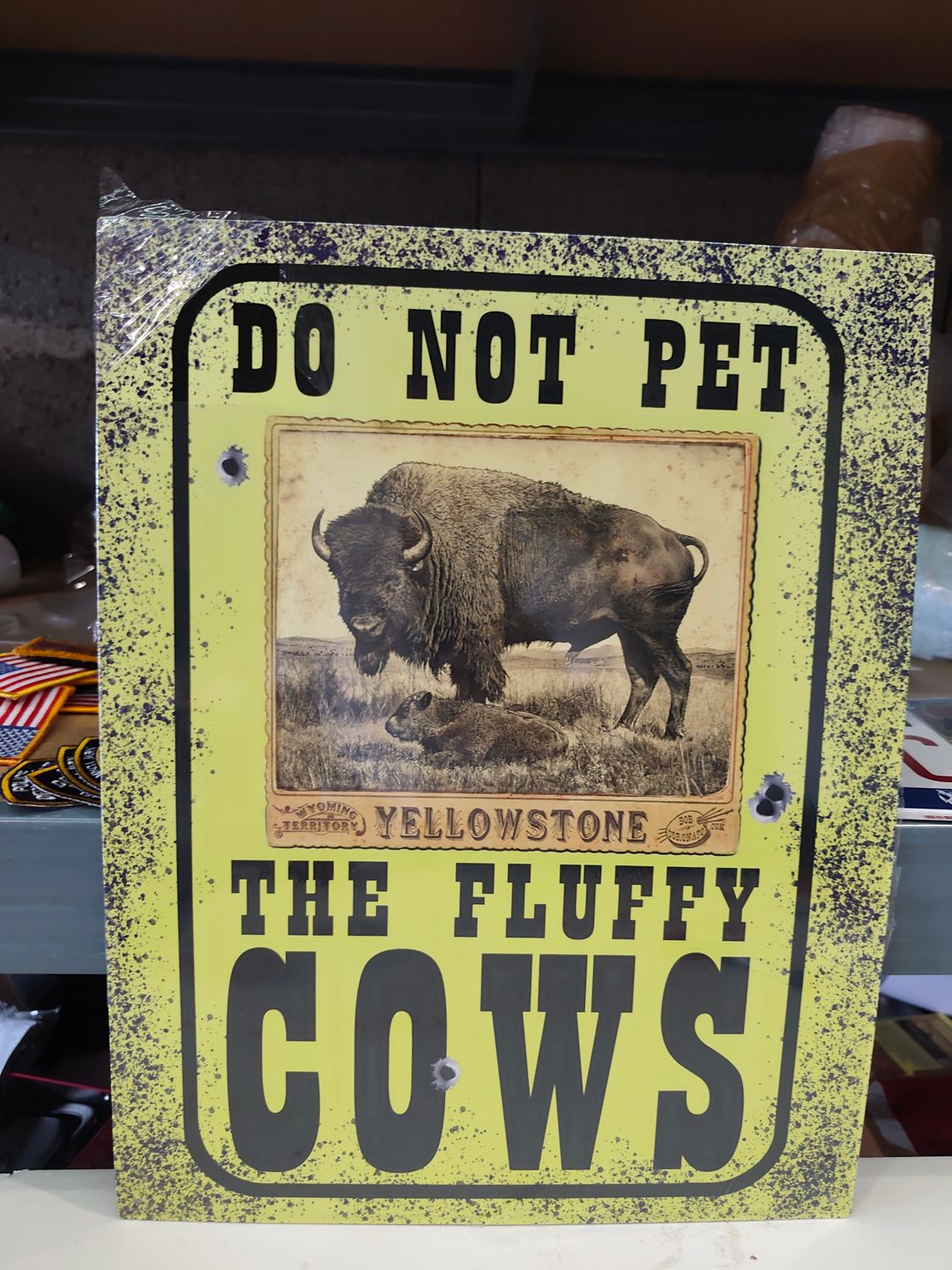 POUR FAB PLAQUE YELLOWSTONE
