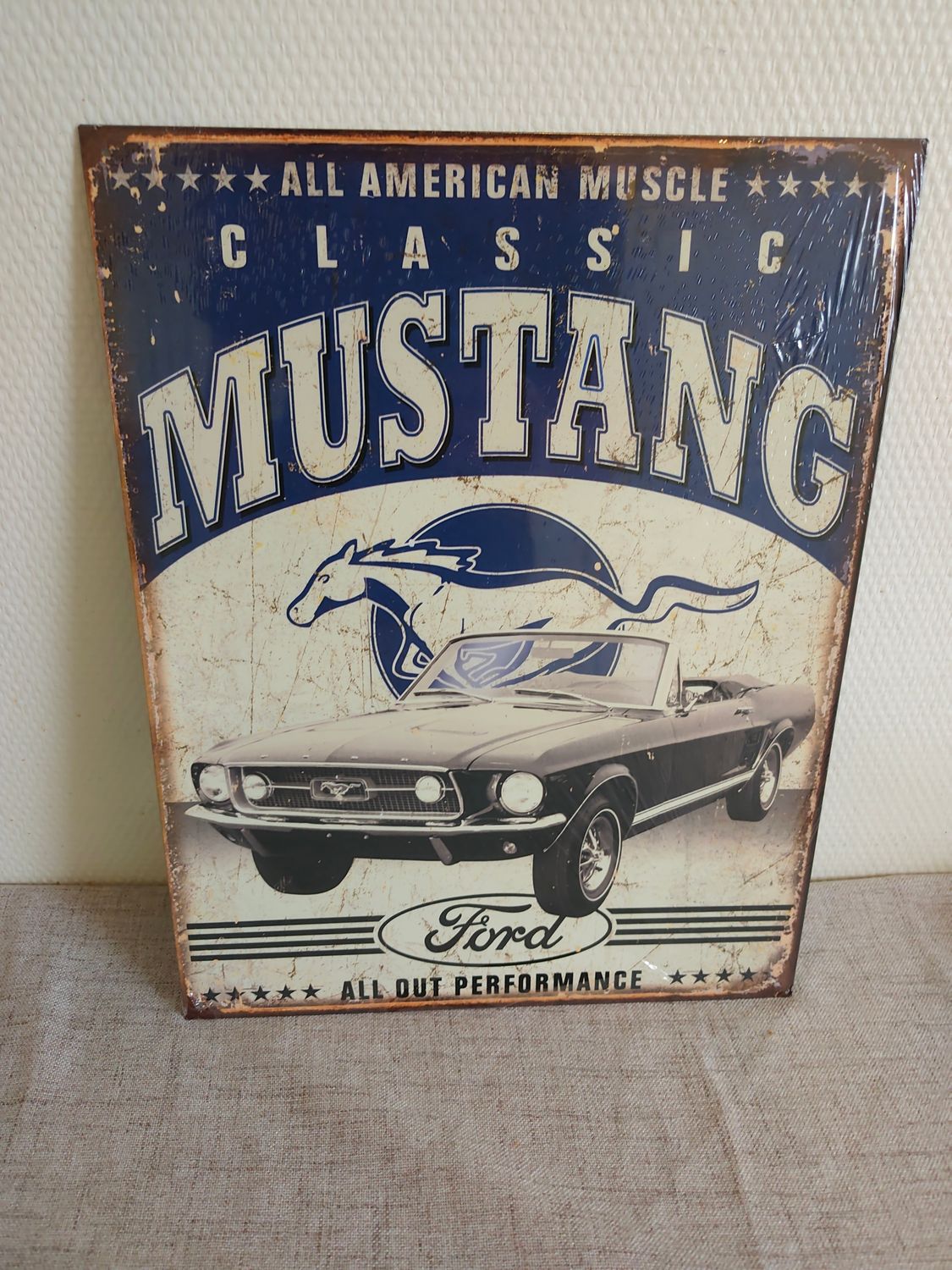PLAQUE MUSTANG POUR JÉRÔME