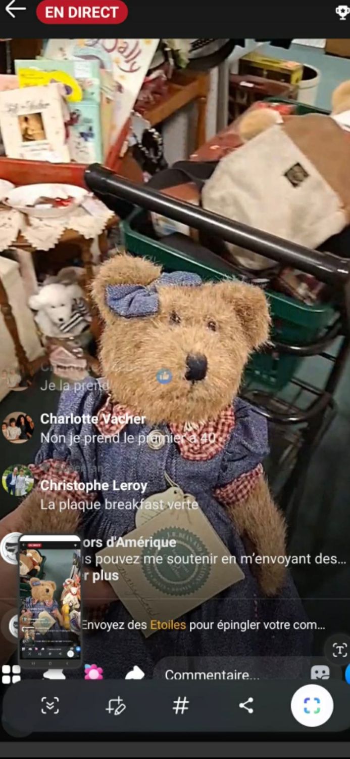 OURS EN PELUCHE POUR CHARLOTTE