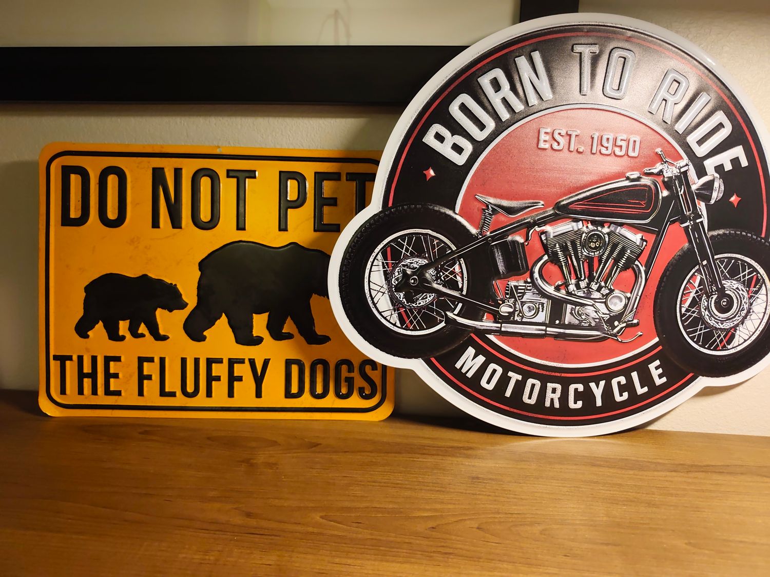 PLAQUE BORN TO RIDE POUR NICOLAS