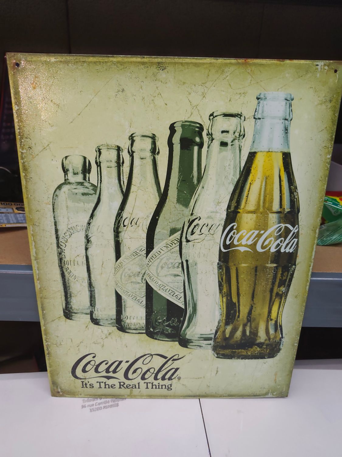 POUR ANGÉLIQUE PLAQUE COCA