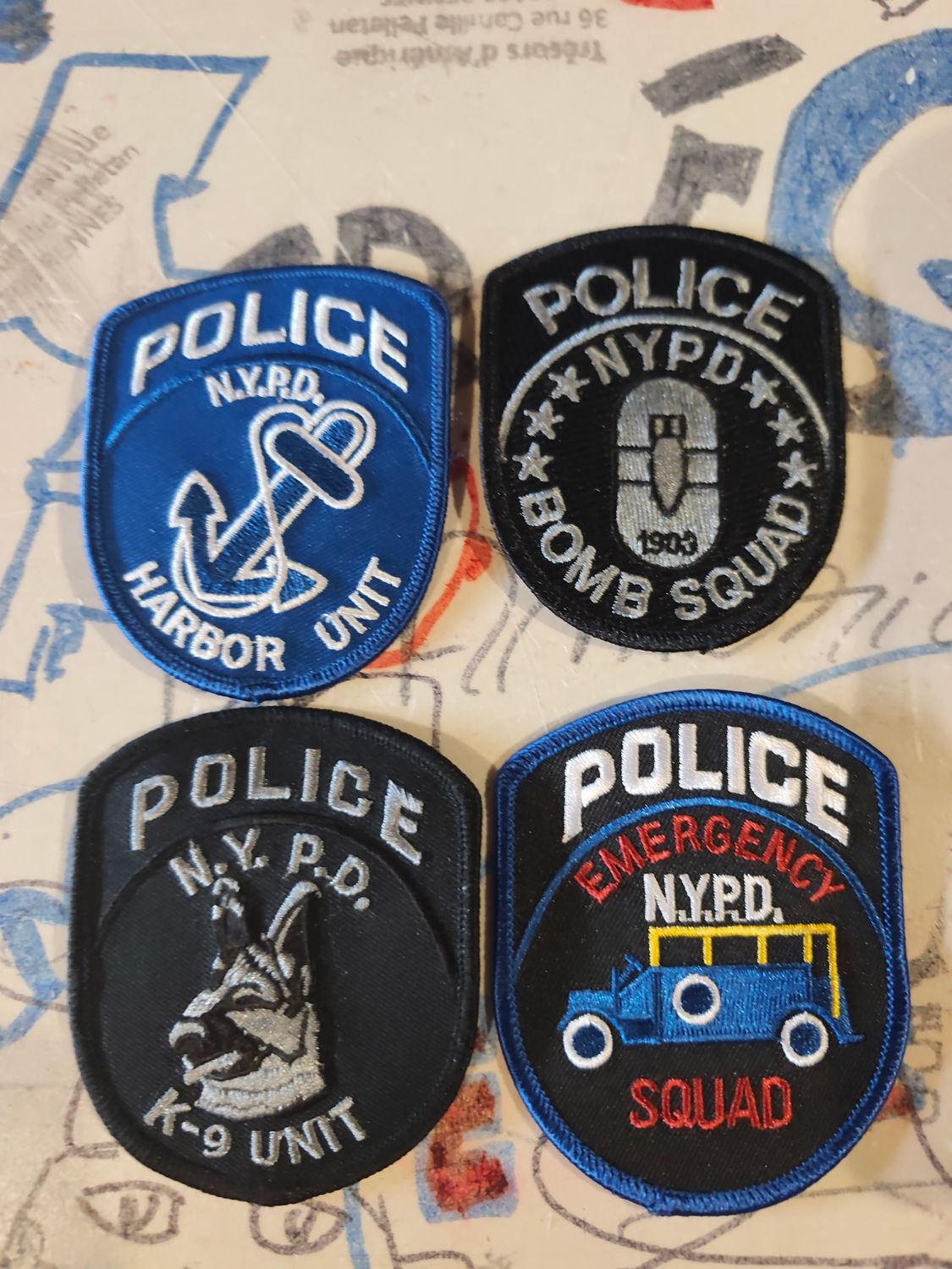POUR MICKAËL PATCHS NYPD