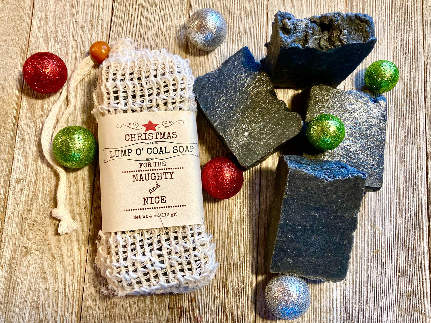 Lump o’ Coal Soap Gift Bag