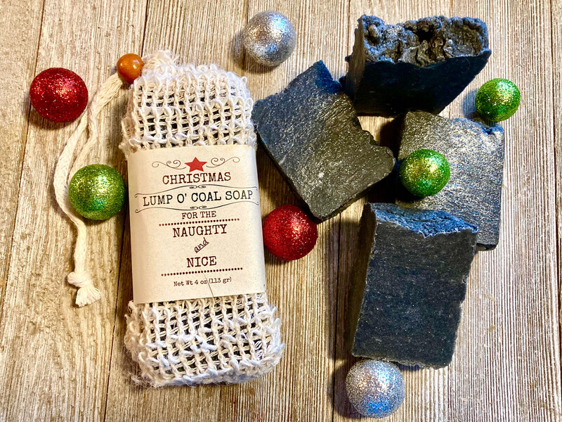 Lump o’ Coal Soap Gift Bag