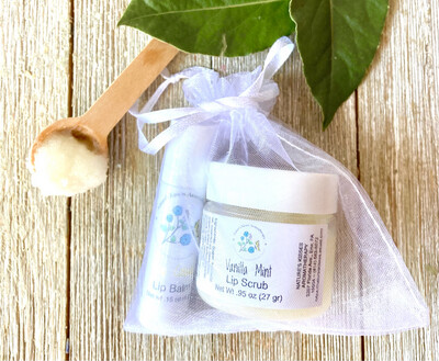 Lip Scrub &amp; Lip Balm Gift Bag