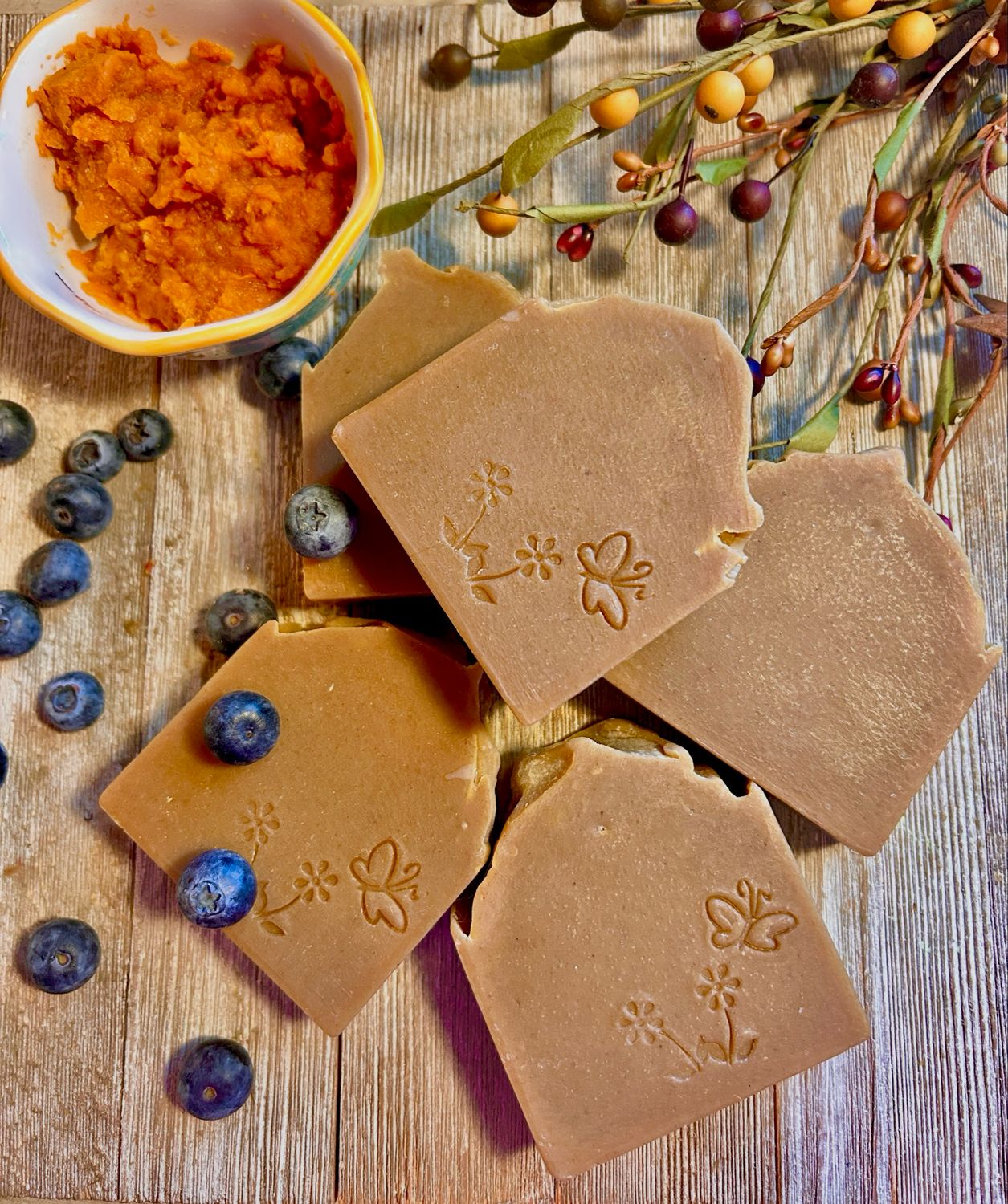 Wild Huckleberry &amp; Pumpkin Soap