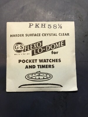 GS PKH58½ Pocket Watch Crystal 49.8mm - New