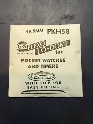 GS PKH58 Pocket Watch Crystal 49.5mm - New