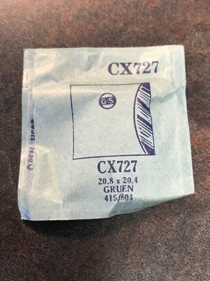 GS Fancy Crystal CX727 for GRUEN 415 / 804 - 20.8 x 20.4 mm - New