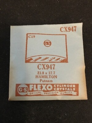 GS Fancy Crystal CX947 for HAMILTON Putnam - 23.8 x 17.7 mm - New