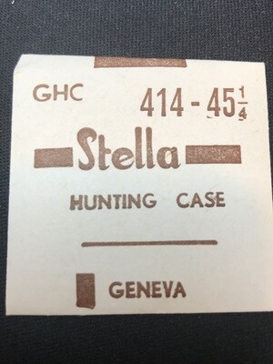 Stella GHC Hunting Case Crystal 41.4mm (size 45¼) - New