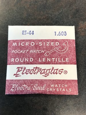 Electro-Seal ES-44 Pocket Watch Crystal 40.6mm (1.600