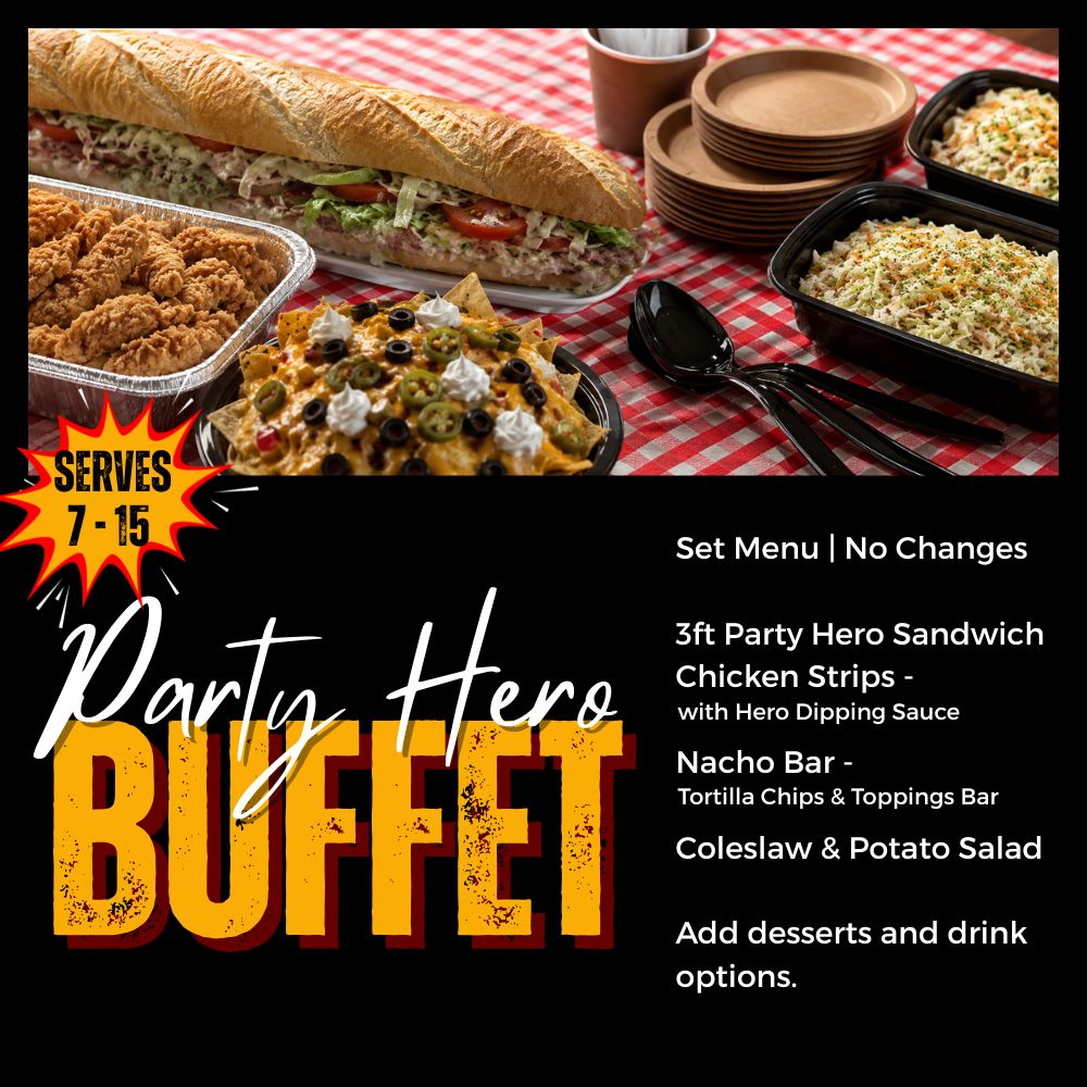 Party Hero Buffet for up to 15