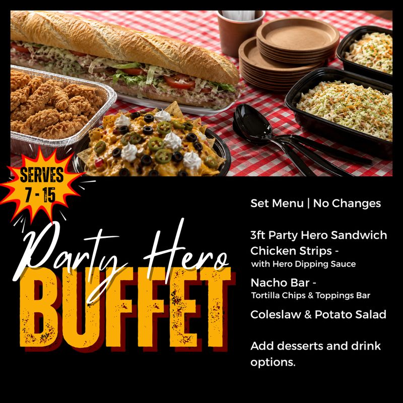 Party Hero Buffet for up to 15