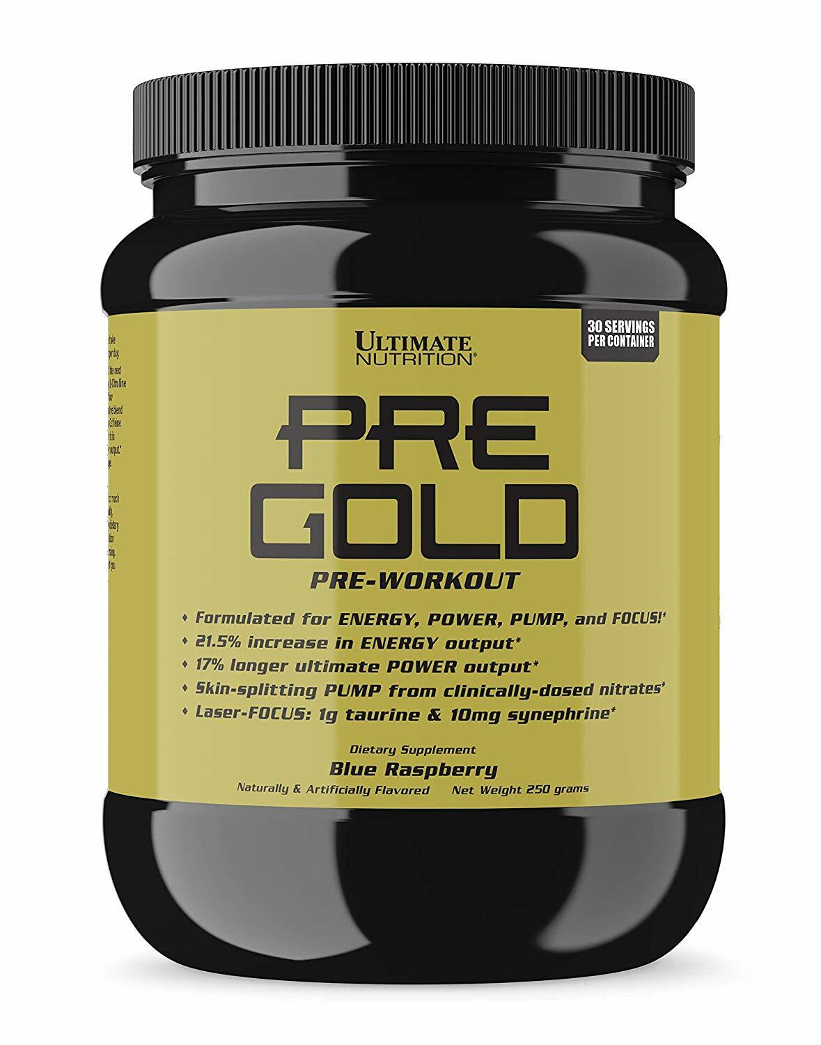Ultimate Nutrition Pre Gold Preworkout Powder 250g 099071370655