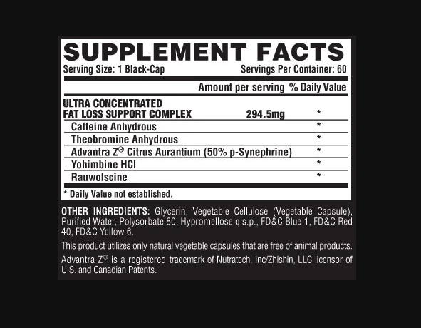 Nutrex Lipo 6 Black - 60 Black-Caps