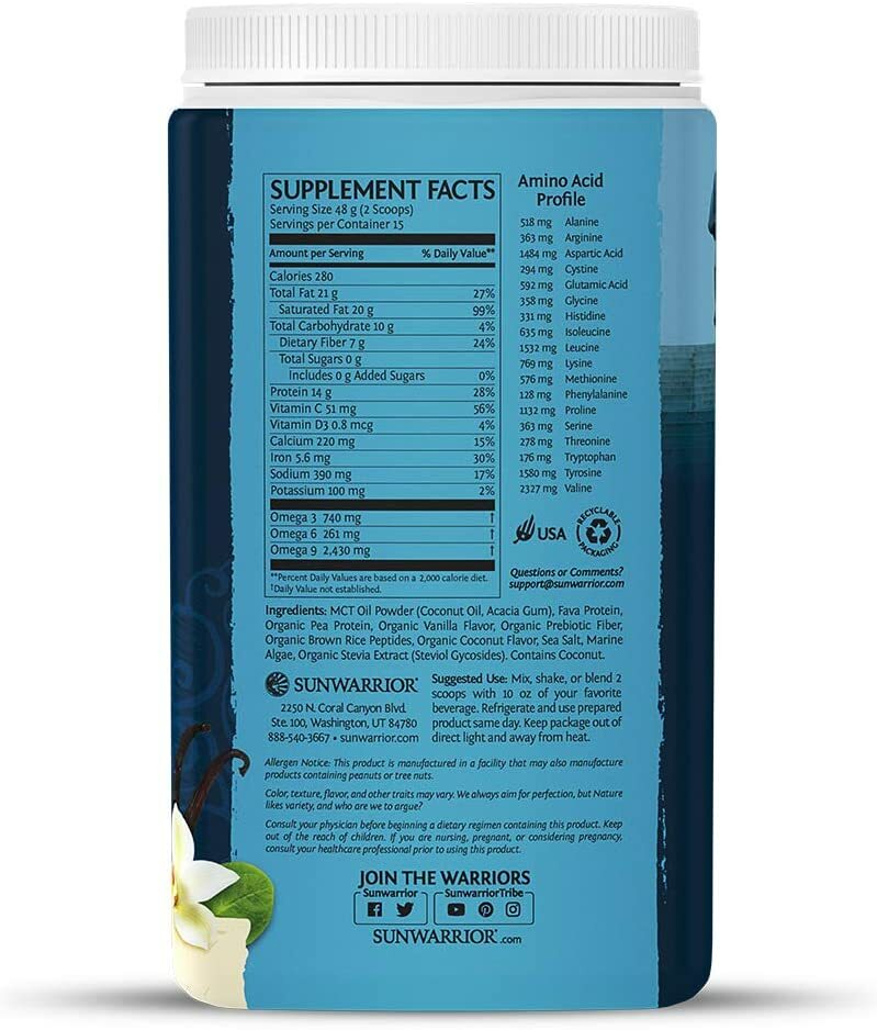 Sunwarrior Clean Keto Protein Peptides 750g