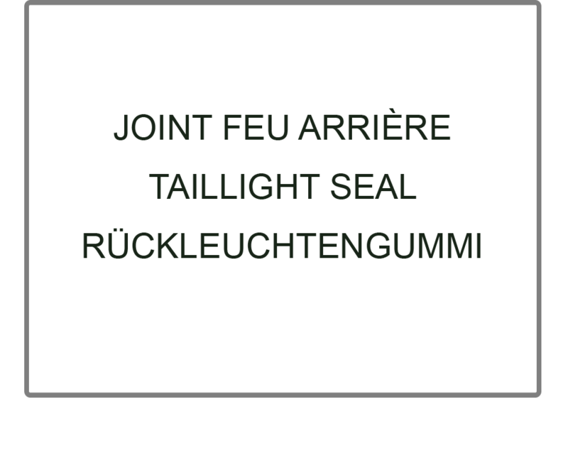 RUBBER ACHTERLICHTEN