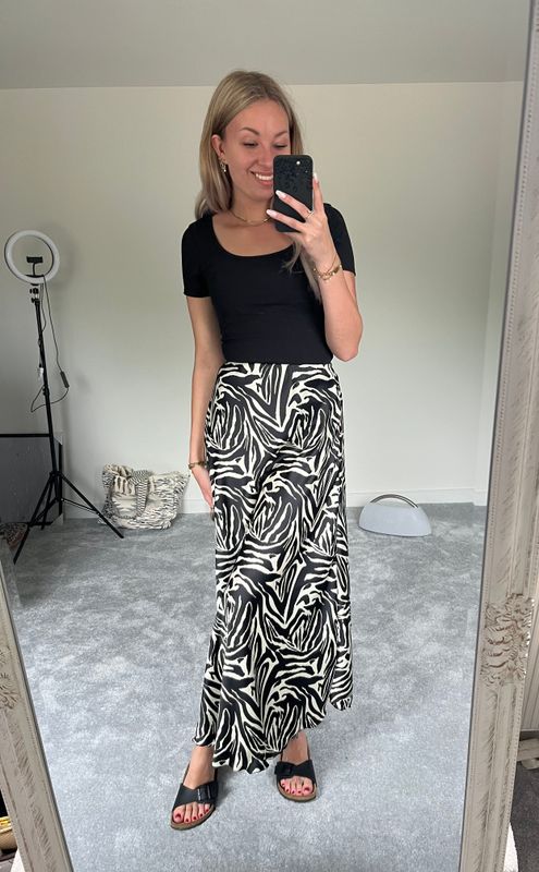 Satin rok animal