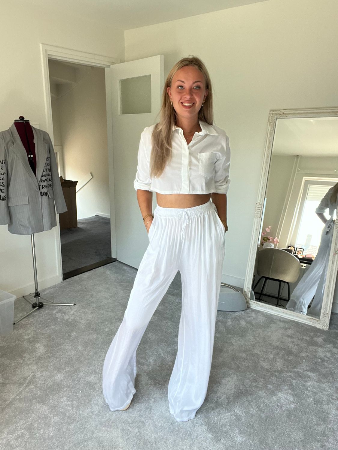 Silk pants