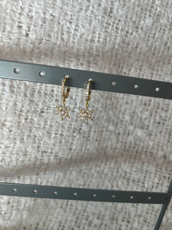 Shiny star earrings