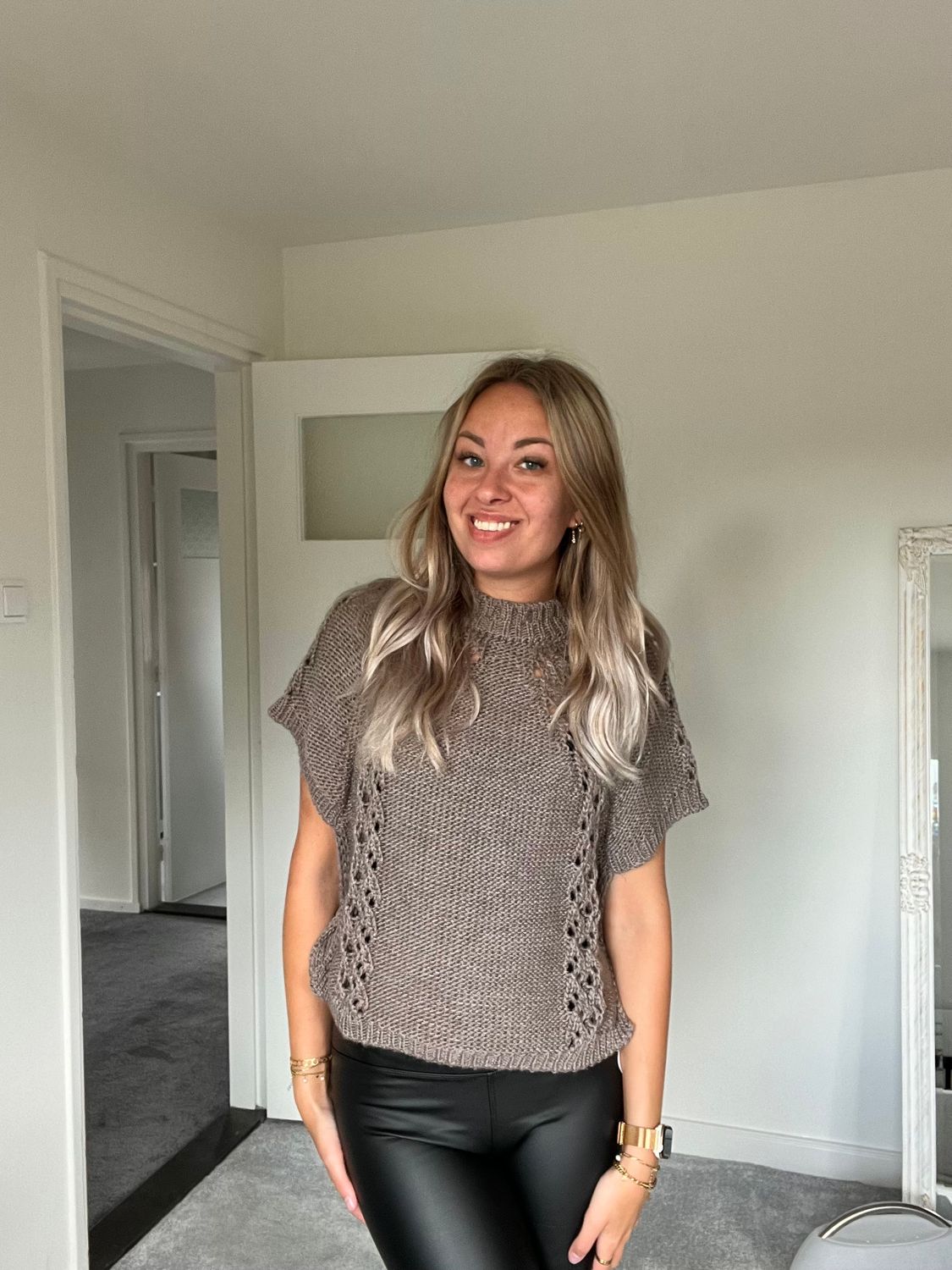 Open knit top