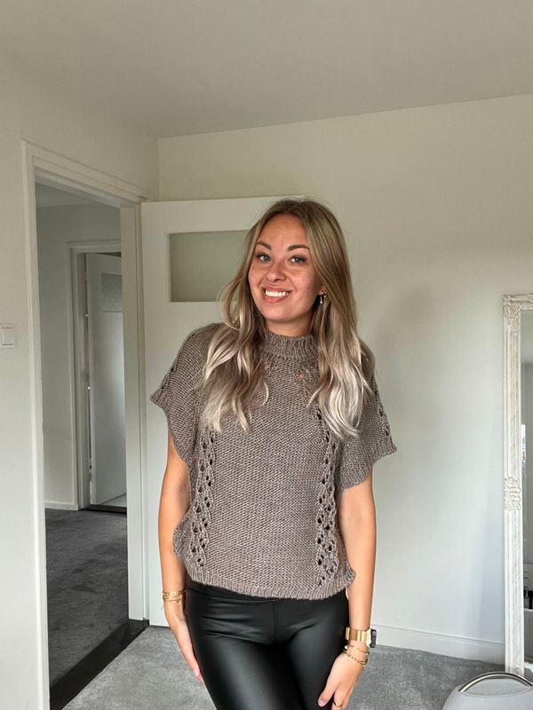 Open knit top
