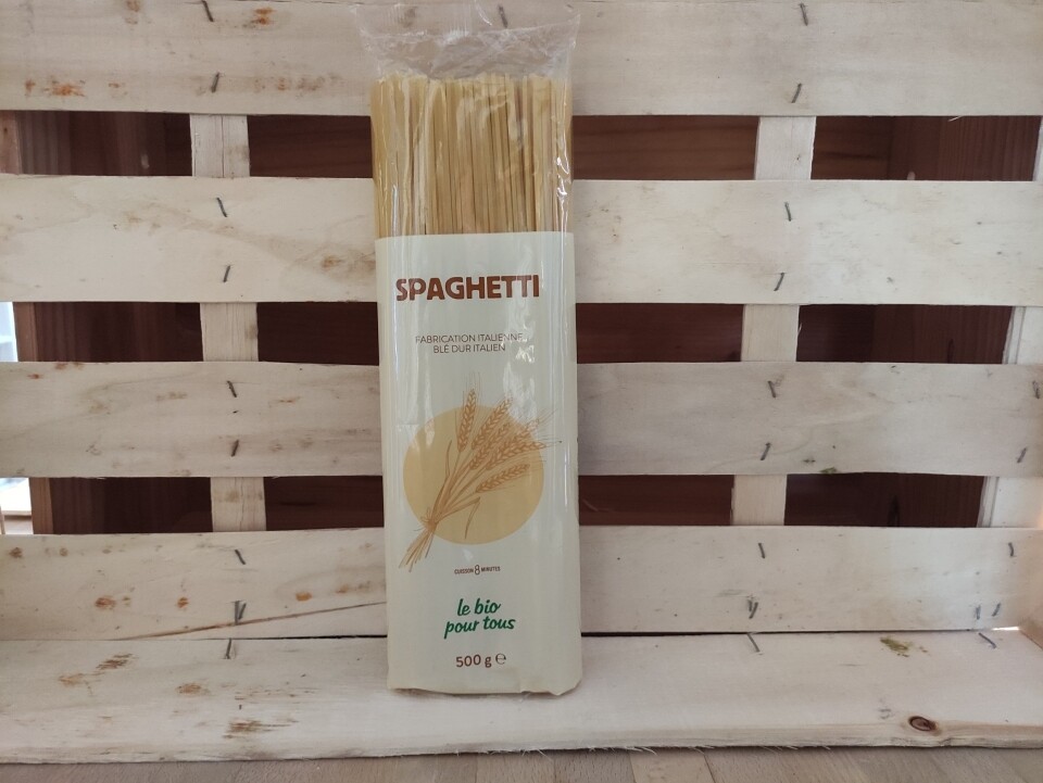 Pâtes Spaghetti blanc au blé italien