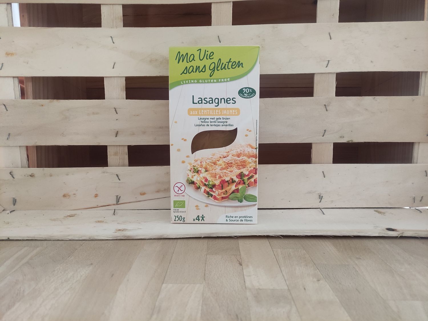 Lasagnes aux lentilles jaunes