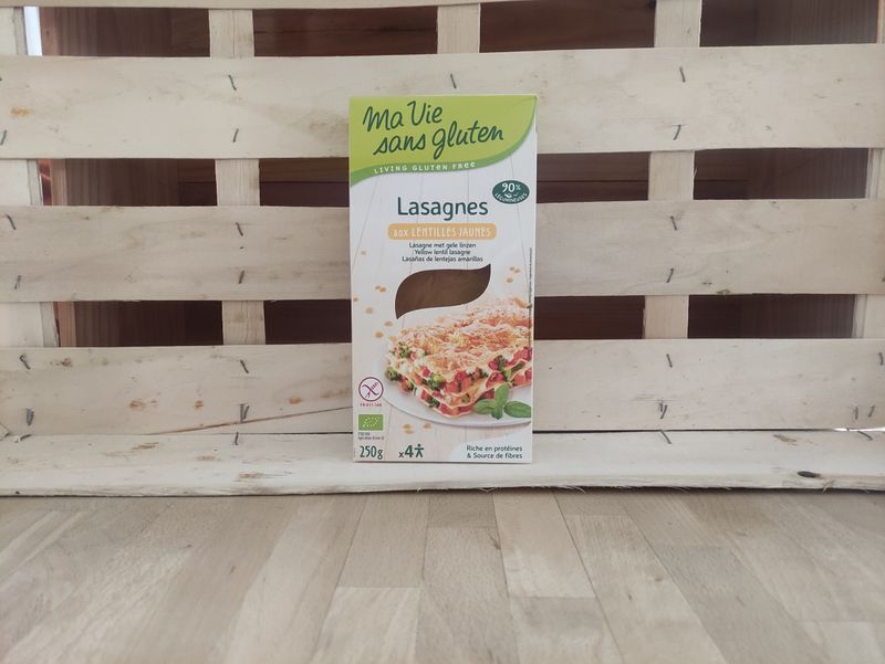 Lasagnes aux lentilles jaunes
