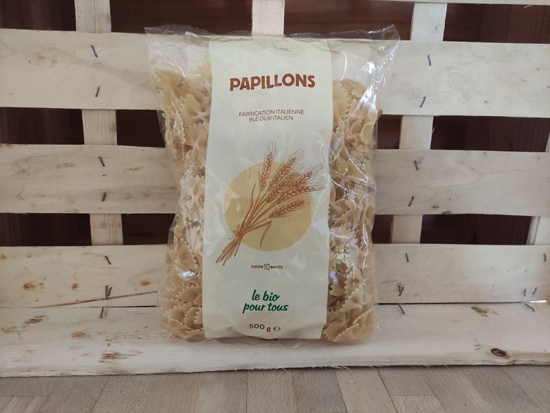 Pâtes Papillons blancs au blé italien