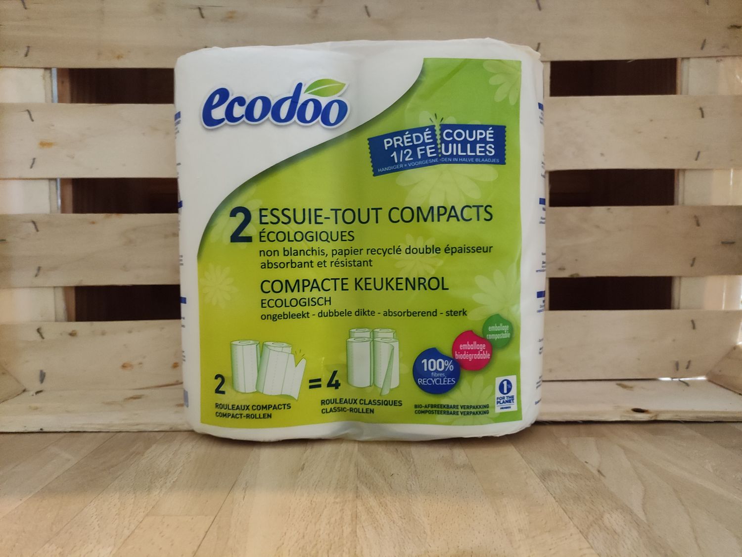 Essuie tout compact 2 rouleaux